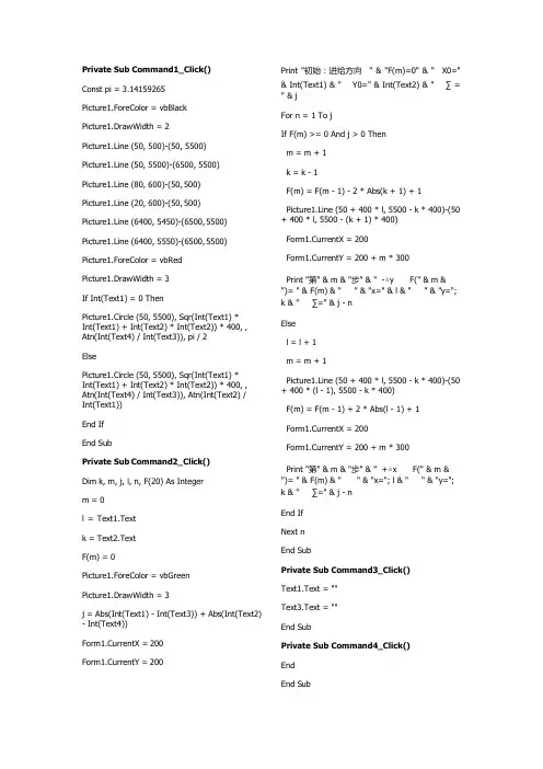 vb圆弧插补程序(可编辑修改word版)