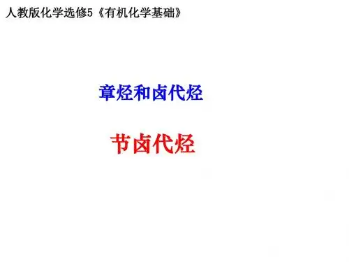 化学课件《卤代烃》优秀ppt7 人教课标版