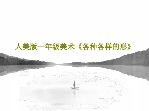 人美版一年级美术《各种各样的形》27页PPT