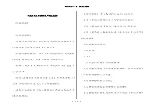 (完整版)施工现场组织机构框图及说明