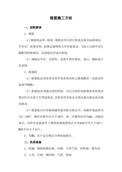 植筋施工方法