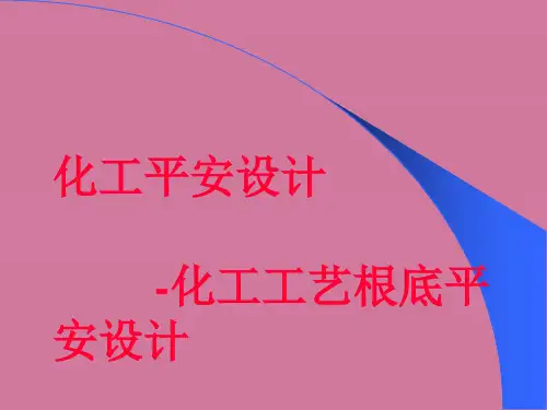 化工工艺基础安全设计ppt课件