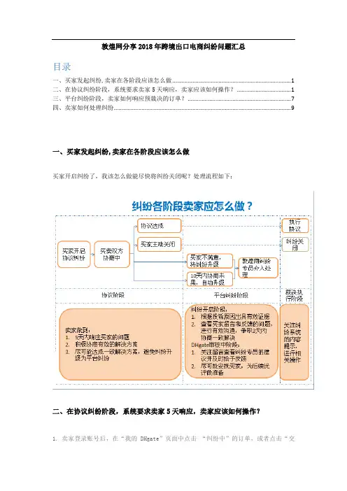 敦煌网分享2018年跨境出口电商纠纷问题汇总
