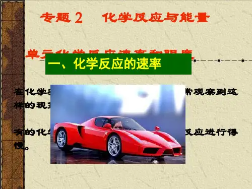 化学反应的速率和限度PPT下学期高一化学人教版必修第二册