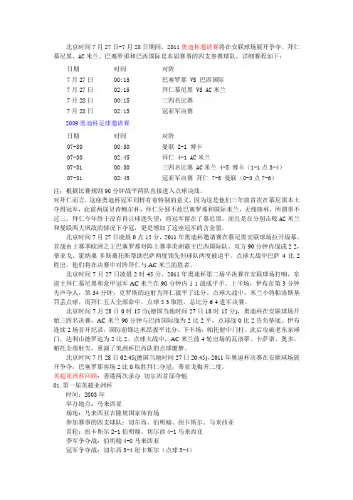2011奥迪杯邀请赛