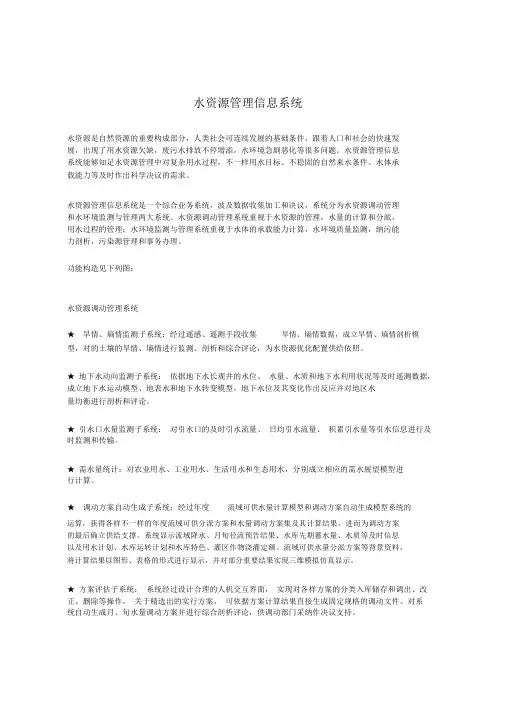 水资源管理信息系统