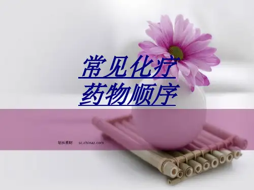 常见化疗药物顺序讲义