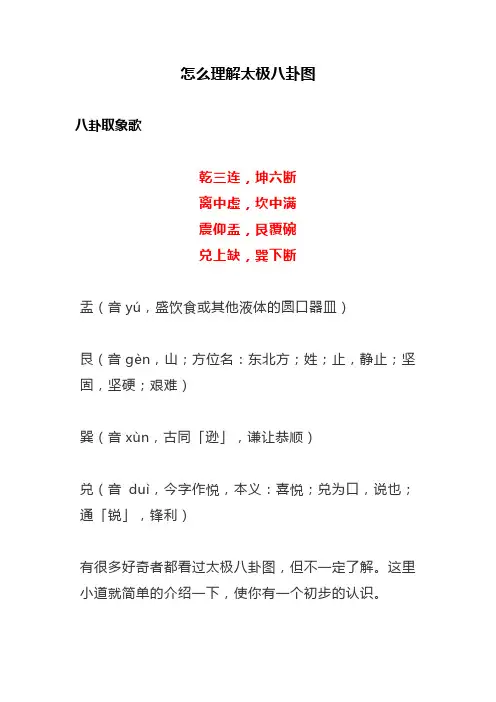 奇门遁甲-怎么理解太极八卦图-易德天下