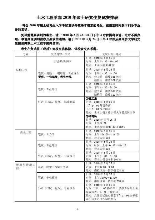 同济土木院复试