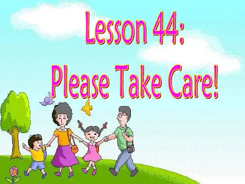 冀教版九年级英语下册lesson44课件