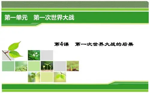 历史(人教版选修3)课件：1-4 第一次世界大战的后果