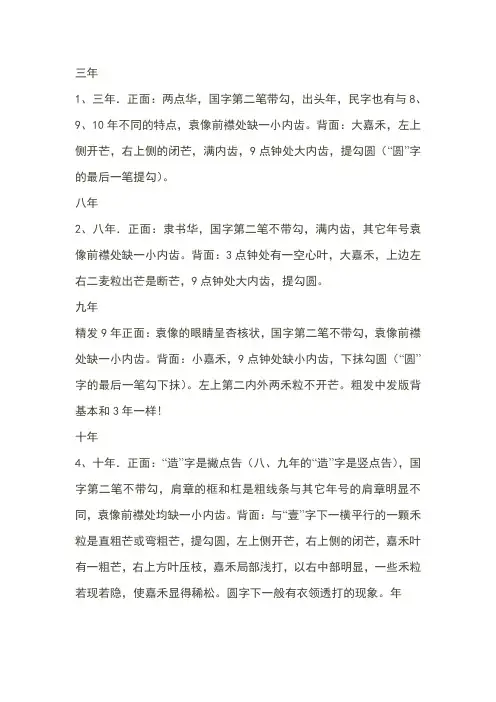 袁大头年份区别