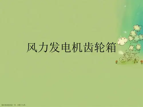风力发电机齿轮箱