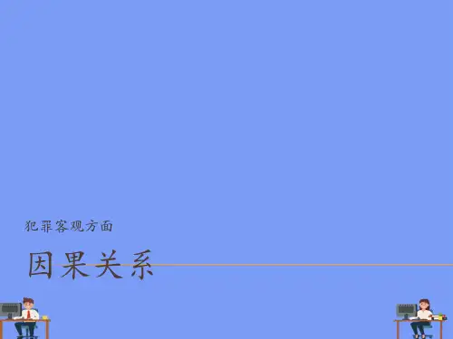 专题：刑法中的因果关系.完美版PPT