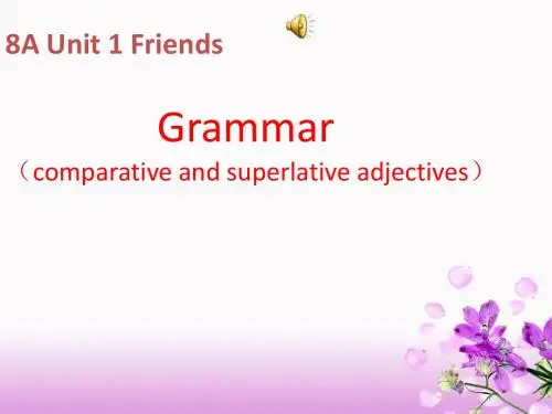 牛津译林版八年级上册英语课件：8A Unit1 Grammar