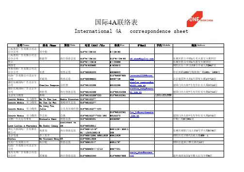 4A广告公司