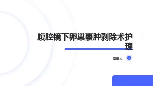 腹腔镜下卵巢囊肿剥除术护理
