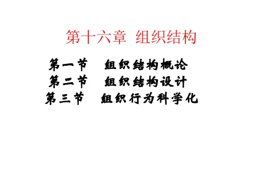 组织结构ppt课件