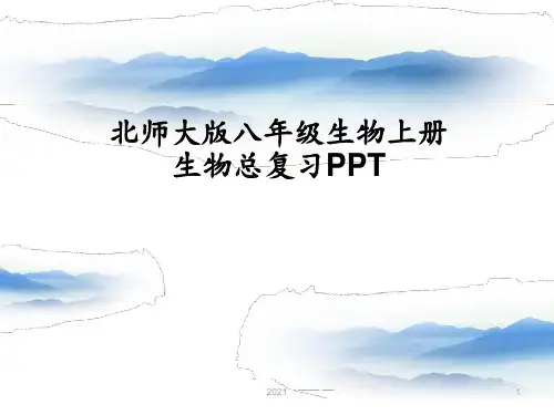 北师大版八年级生物上册复习PPT课件