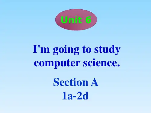 人教新目标八年级英语上册教学课件：Unit 6 Section A 1a2d