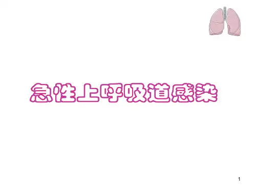 上呼吸道感染(急性)PPT课件