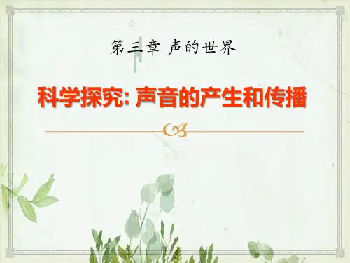 《科学探究：声音的产生与传播》声的世界4PPT课件 图文