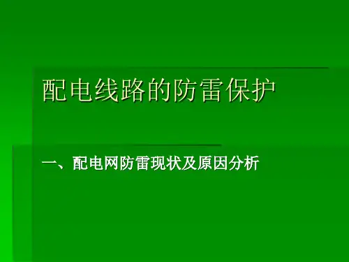 配电系统的防雷措施