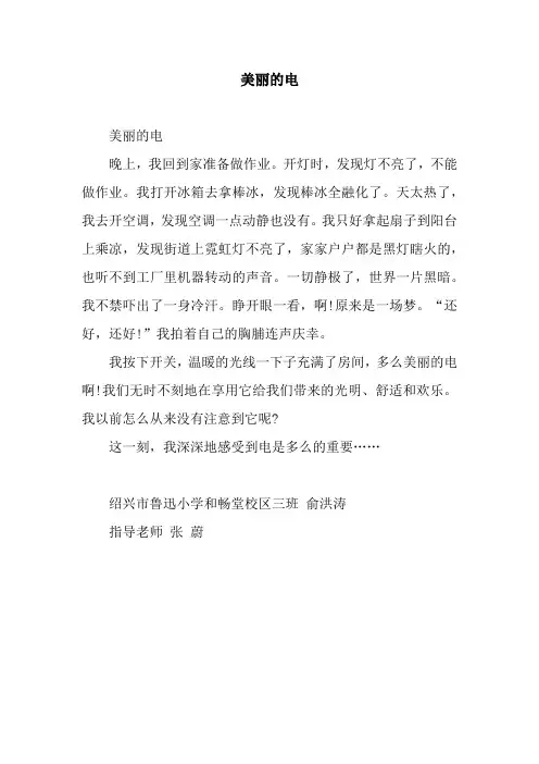 美丽的电