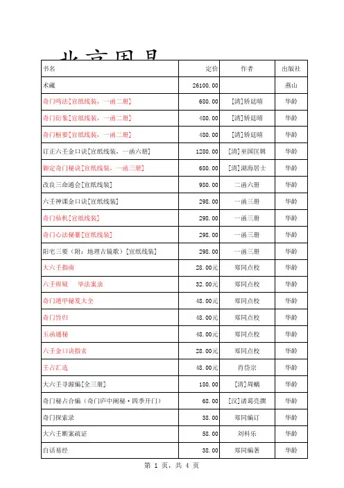 周易工作室现货书目