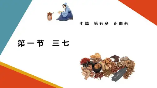 三七(方剂学课件)