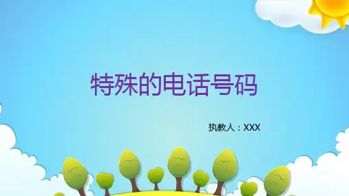 特殊的电话号码