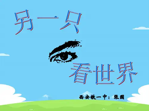 初中作文训练：另一只眼睛看世界ppt优秀作文