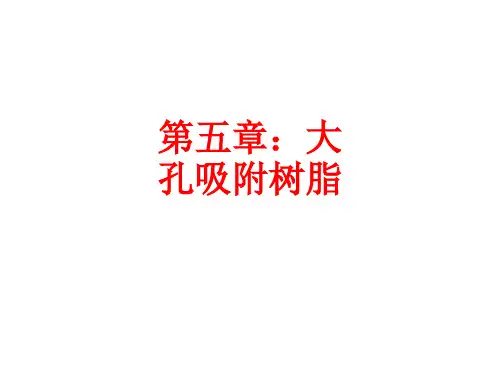 [课件]第五章：大孔吸附树脂PPT