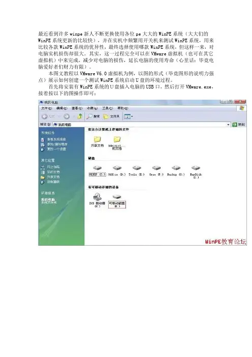 在VMware虚拟机中测试WinPE系统启动U盘的图文教程