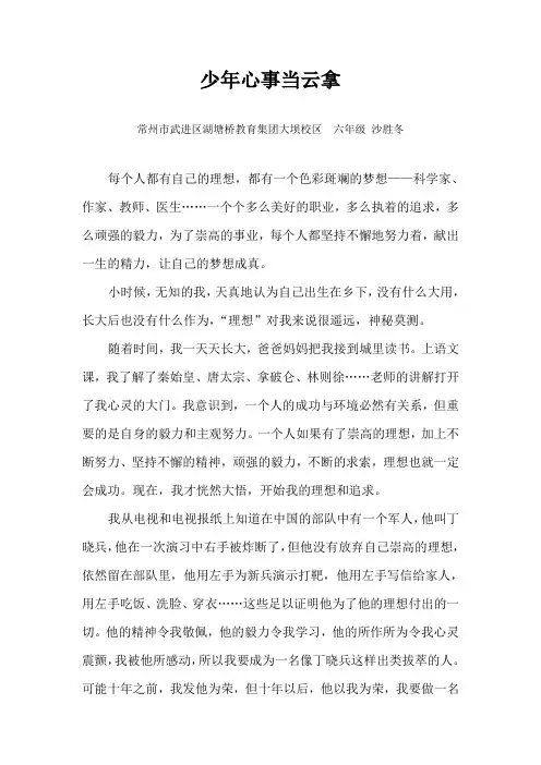 少年心事当云拿