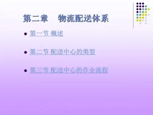 第二章 物流配送体系 PPT课件