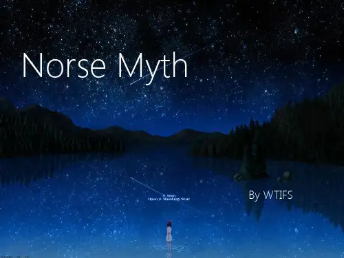 Norse Myth 北欧神话 - 英语演讲 - Aero风PPT