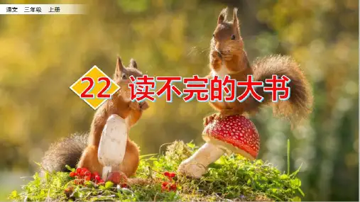 统编版语文三年级上册22《读不完的大书》(课件)