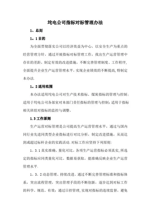 对标管理办法(初稿)