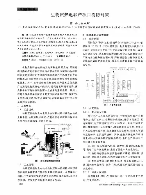 生物质热电联产项目消防对策