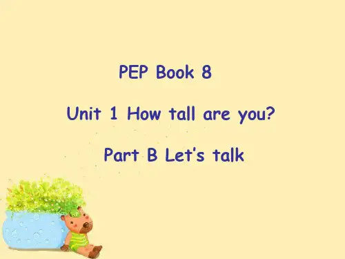 六年级下英语公开课课件-Unit 1 How tall are you？-人教版 (14)