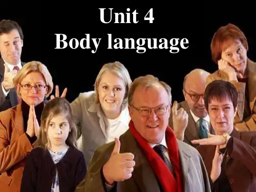 高一英语必修4  Unit 4 body_language-reading