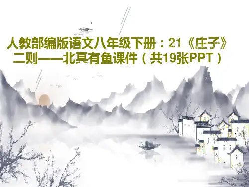 人教部编版语文八年级下册：21《庄子》二则——北冥有鱼课件(共19张PPT)21页PPT