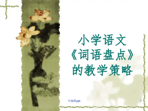 小学语文讲座vppt课件