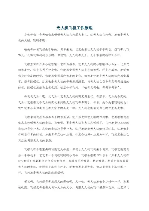 无人机飞控工作原理