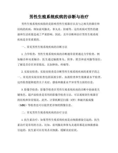 男性生殖系统疾病的诊断与治疗