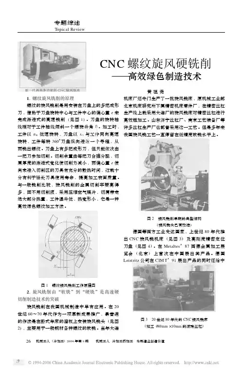 螺纹旋风铣
