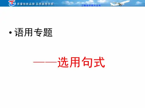 选用句式(1)选择课件