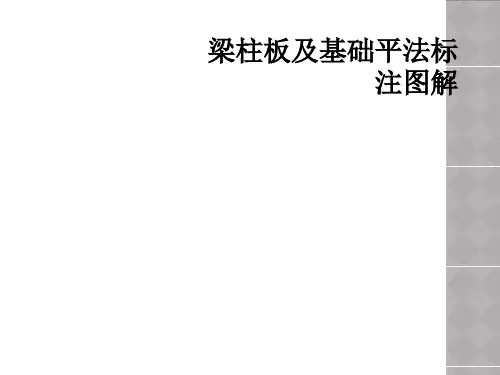 梁柱板及基础平法标注图解