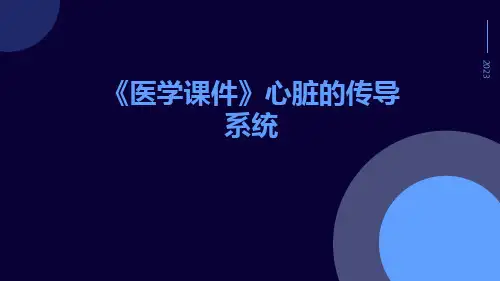 (医学课件)心脏的传导系统